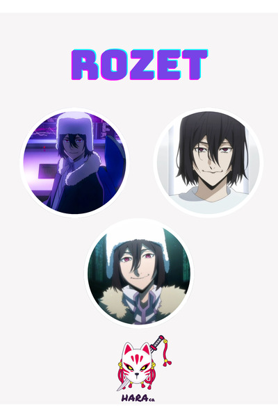 Hara Company Bungou Stray Dogs Animesi Dostoyevski Anime Rozet Seti 3’lü