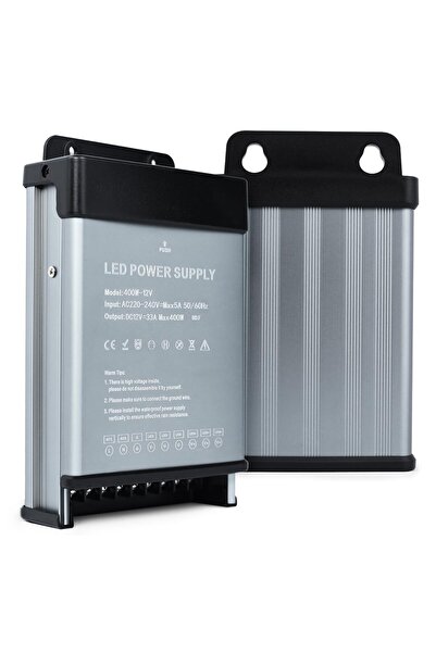 KSIBNW Transformator LED 12V 400W transformator exterior IP44, impermeabil 220V