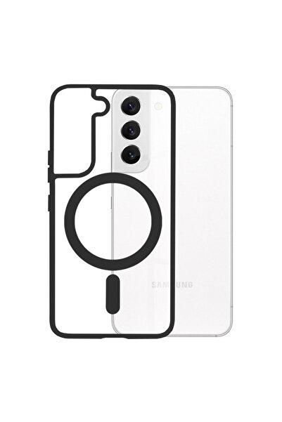 Optim Solution Husa de protectie MagSafe Pro Colorat pentru Samsung Galaxy S23 Ultra, Silicon TPU, Negru