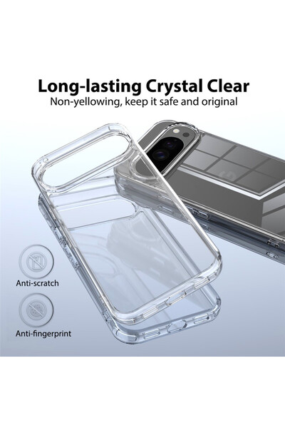 Optim Solution Θήκη TPU υψηλής διαύγειας για Google Pixel 10/10 Pro, Σχεδιασμός Diamond, Διαφανής