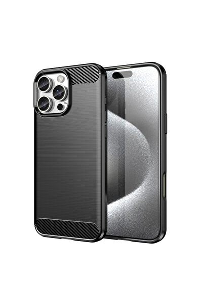 Optim Solution Husa Carbon Resistance pentru Apple iPhone 16 Pro Max, Anti-So...