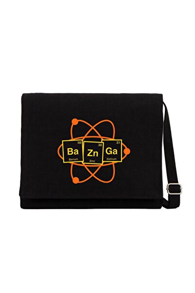 CrowsGate Bazinga Science Crno platno Poštarska torba