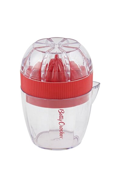 BETTY CROCKER عالية الجودة البلاستيك سهلة التنظيف عصارة الليمون واضحة وحمراء 7.5 سم