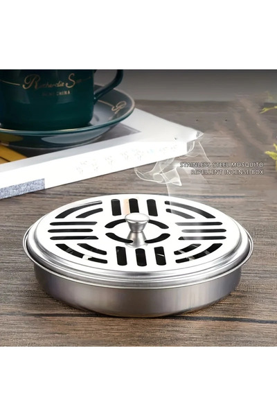 Choice مجموعة لفائف البعوض المقاومة للحريق قطعة واحدة/قطعتين مع حامل معدني وص...