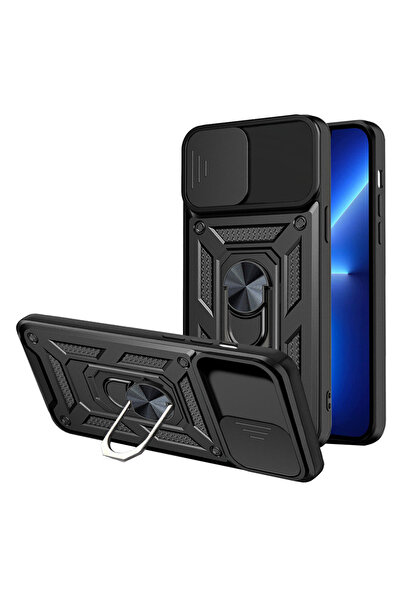 Optim Solution Husa protectie camera pentru Samsung Galaxy S24, Armor Ring, Anti Spy, Lens Cover, Negru