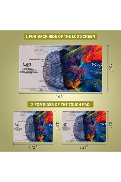 Emoda home Trove Laptop Skin Sticker Decal – Personalized Universal Vinyl Cover for Notebooks 30.5–39.6 cm