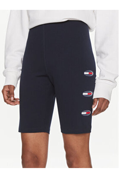 Tommy Jeans Tricou ciclism pentru femei DW0DW18129 albastru