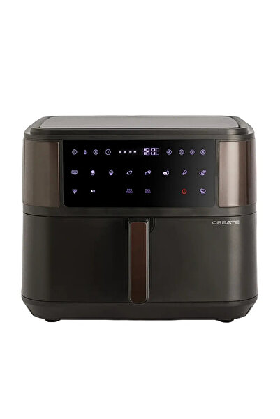 Create Friteuză cu aer cald, CREATE, Air Fryer Dual, 10 l, neagră