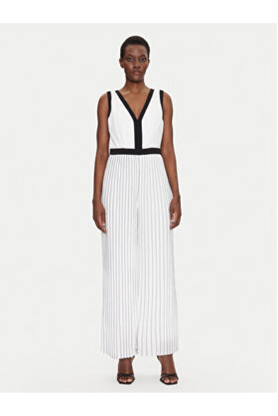 Morgan Γυναικεία Ολόσωμη Φόρμα 251-PLISMA Λευκό