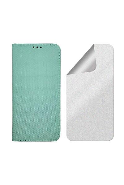 Optim Solution Set Husa Flip si Folie Silicon Matte pentru Huawei P Smart 202...
