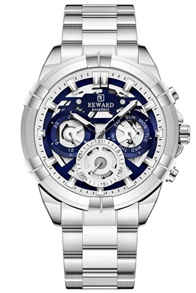 Reward ساعة يد رجالية من الفولاذ متعددة الوظائف RWA147168