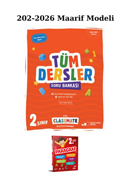 Okyanus Yayınları Classmate 2. Sınıf Tüm Dersler Soru Bankası 2026 Maarif Mod...