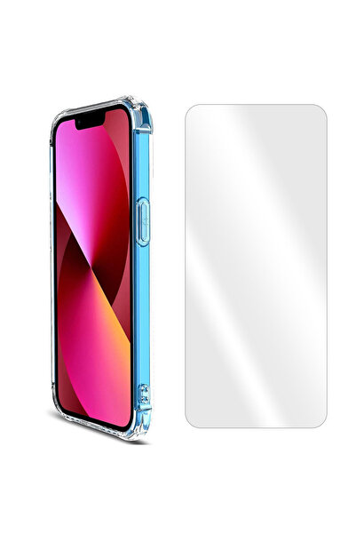 Optim Solution Αντικραδασμική θήκη και σετ μεμβράνης από γυαλί 2.5D για Xiaomi Redmi 12C, διαφανές