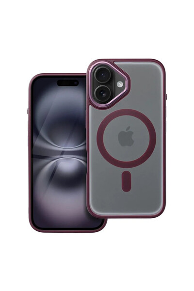 Optim Solution Husa de Protectie MagSafe Matte Finish pentru Apple iPhone 16, ProCore Tech, Violet