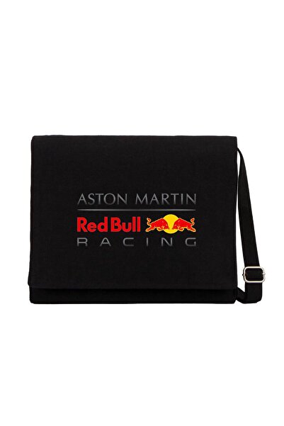 CrowsGate Aston Martin Redbull Racing Siyah Kanvas Postacı Çantası