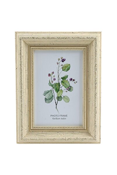 SHOPIENS Rama foto 3081-A-503 KE 46, dreptunghiulara, 15 x 10 cm, alb vintage, plastic