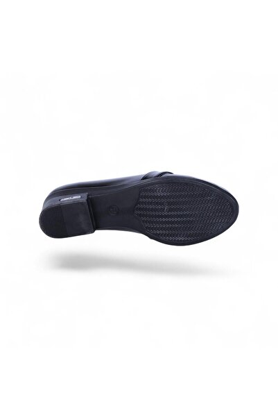 Ayakcenter Esrc-605 Black Women's 3cm Heeled Shoes