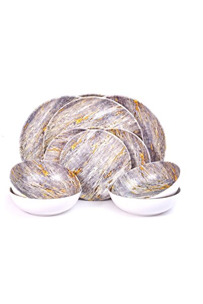 bello طقم عشاء ميلامين رخام 12 قطعة