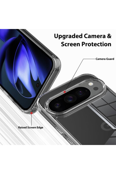 Optim Solution Θήκη TPU υψηλής διαύγειας για Google Pixel 10/10 Pro, Σχεδιασμός Diamond, Διαφανής