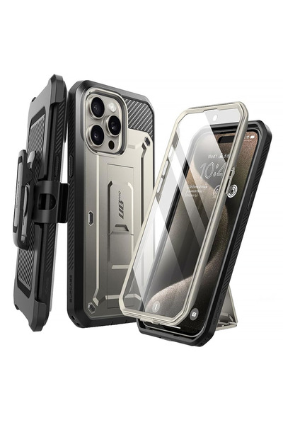 Optim Solution Husa Anti-soc pentru Apple iPhone 15 Pro Max, Belt-Clip Holste...