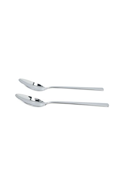 Amefa 2 pieces of modern silver table spoons