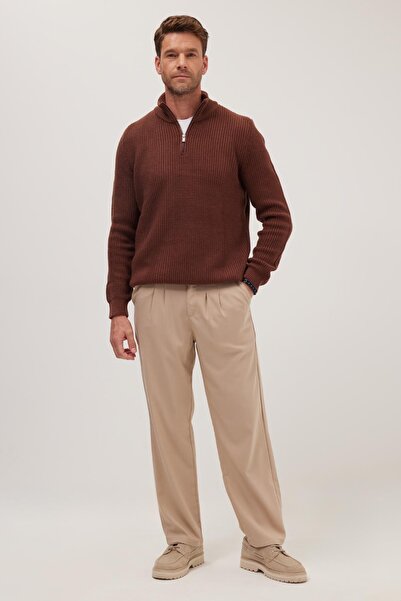 Tudors Erkek Regular Fit Klasik Kesim Normal Bel Geniş Paça Taş Pantolon