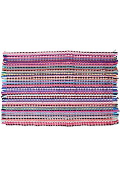 Jumbo Colored Woven Rug 80 x 50 cm