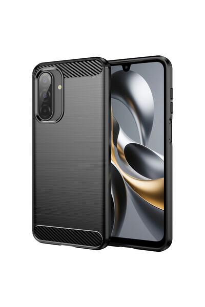 Optim Solution Husa Carbon Resistance pentru Samsung Galaxy A17, Anti-Soc, Negru