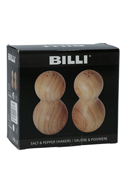 Billi Billy 2-Piece Salt and Pepper Shakers Brown