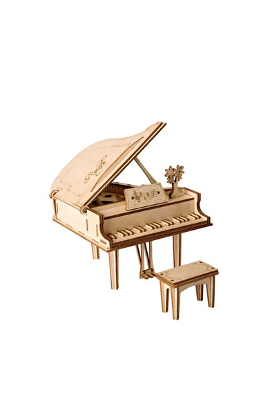 Rolife Puzzle 3D Pian, 74 de piese, Lemn,