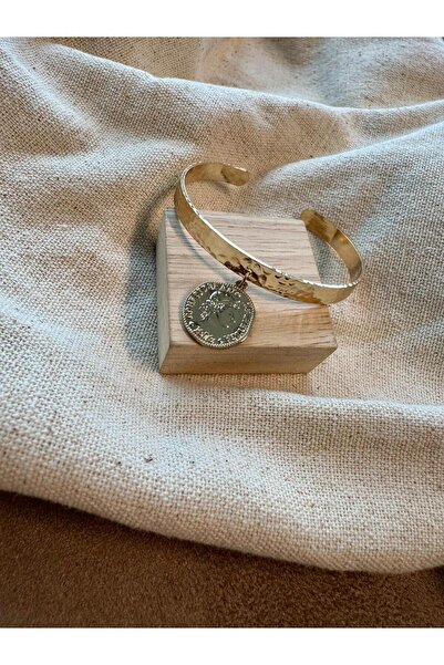 Twelve Gold Color Tattoo Handcuffs Model Steel Bracelet