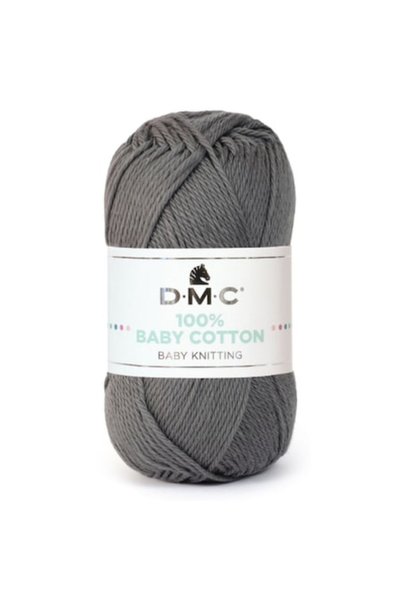 Dmc 100% Бебешки памук DMC, 50гр/106м, тъмно сив