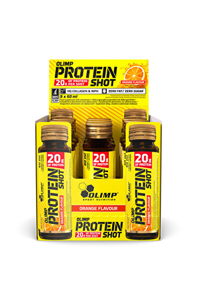 OLIMP SPORT NUTRITION جرعة بروتين، برتقال، علبة من 9 قطع، 20 جرام من البروتين...