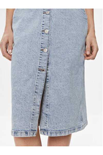 Tommy Jeans Rochie din denim pentru femei DW0DW17207 Albastră