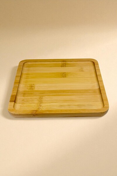 Kitchen Way Bamboo Presentation Tray Square Tray 20cm Kw-154