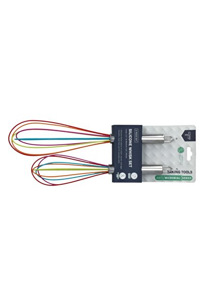 Core Kitchen 2-قطعة المضادة للميكروبات سيليكون مجموعة مخفقة متعدد الألوان