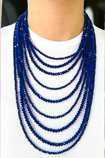 PETEK AKSESUAR Crystal Multi-Bead Style Necklace