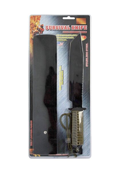 B.Bon سكينة النجاة من الفولاذ المقاوم للصدأ مع حقيبة سوداء من بي.بون