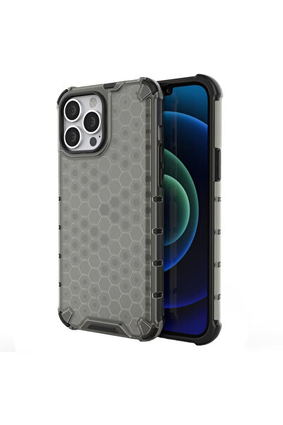 Optim Solution Husa pentru iPhone 15, Hybrid, Armor Shield, Honeycomb Design,...