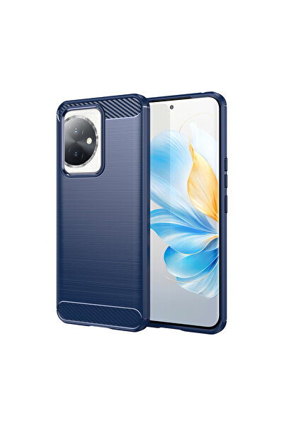 Optim Solution Husa Carbon Resistance pentru Honor 100, Anti-Soc, Albastru