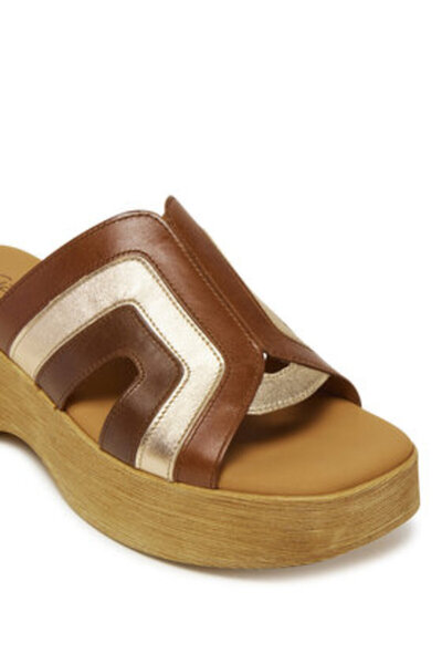 GABOR Γυναικείες σαγιονάρες καφέ GABOR-64.521.24 ΜΠΕΖ