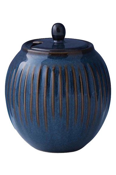 Generic Easy Life Spa Porcelain Sugar Bowl with Blue Lid 250ml