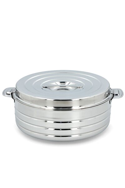 Bien Servi وعاء ساخن ملكي جديد عالي الجودة وسهل التنظيف فضي 3.5 لتر