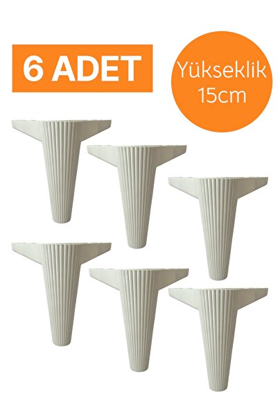 HOMDEP Kanepe Koltuk Tv Ünitesi Konsol Yükseltme Nefes Model Plastik Ayak Bey...