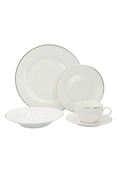 Bien Servi 20-Piece Gold Rim Dinner Set