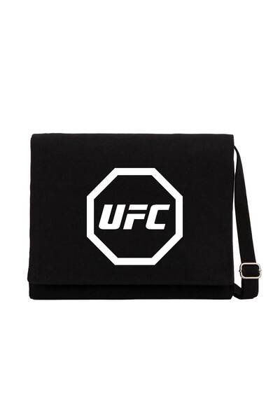 CrowsGate Τσάντα αγγελιοφόρου από μαύρο καμβά με λογότυπο UFC