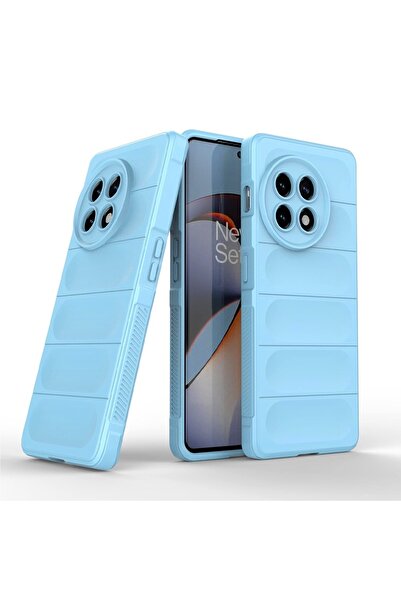 Optim Solution Θήκη Buffer με μικροΐνες για OnePlus 13, εύκαμπτη TPU, μπλε