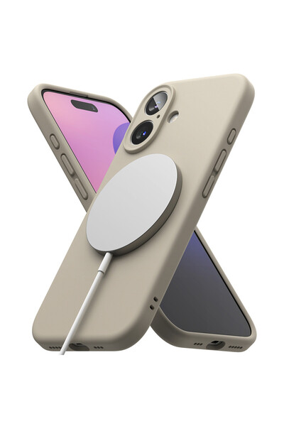 Optim Solution Husa Smooth Silicone MagSafe cu Microfibra pentru Apple iPhone...