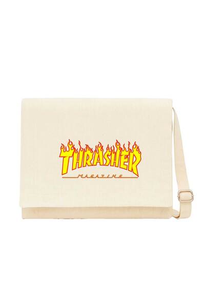 CrowsGate Торба за куриер Trasher Cream Canvas