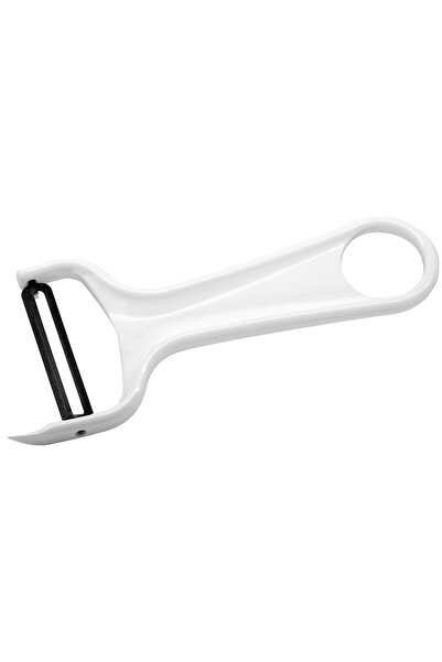 SHOPIENS Curățător de legume cu lamă mobilă, oțel inoxidabil + plastic, 14 x ...